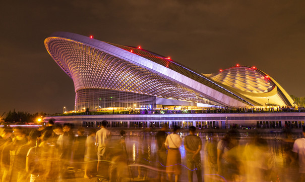 成都露天音乐公园夜景