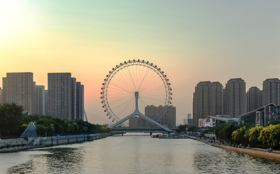 天津之眼海河夜色