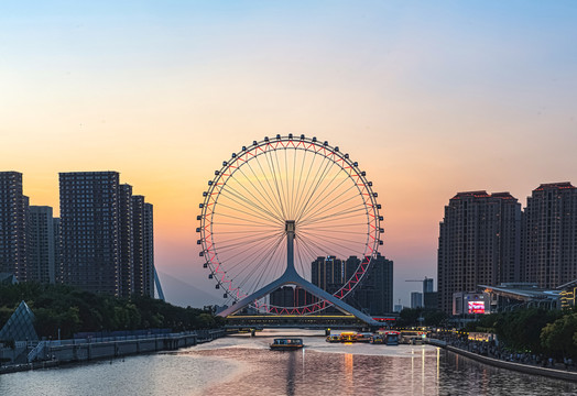 天津之眼海河夜色