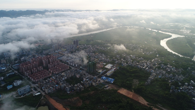 航拍宁明