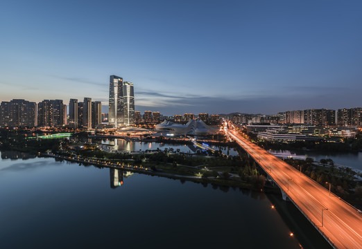 长沙梅溪湖全景