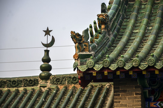 中式清真寺屋檐