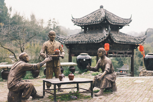 广州从化莲麻小镇酒坊凉亭