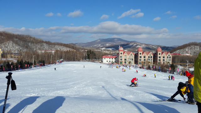 东北哈尔滨雪景雪地