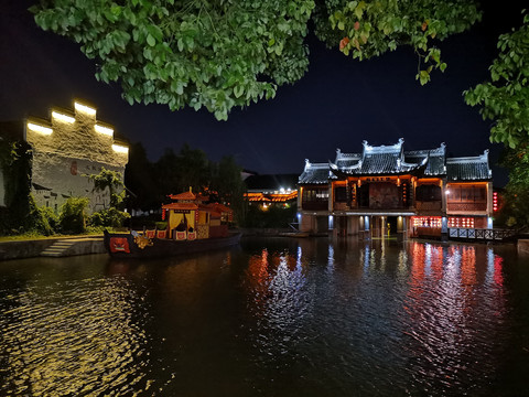 古镇夜色