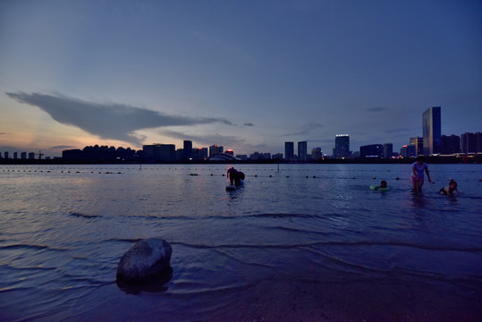 合肥天鹅湖沙滩