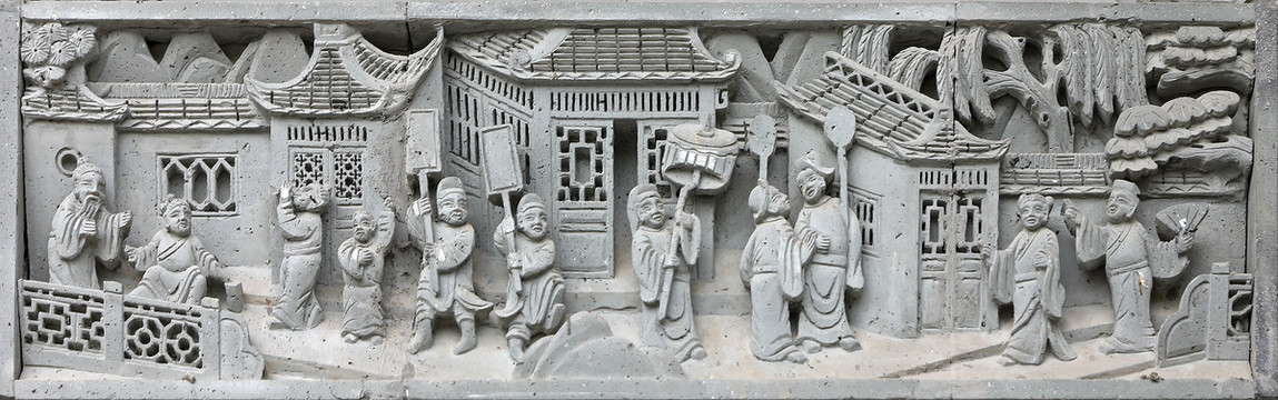 徽州人物砖雕