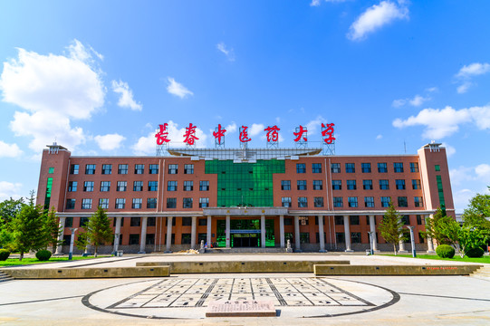 长春中医药大学校内建筑景观