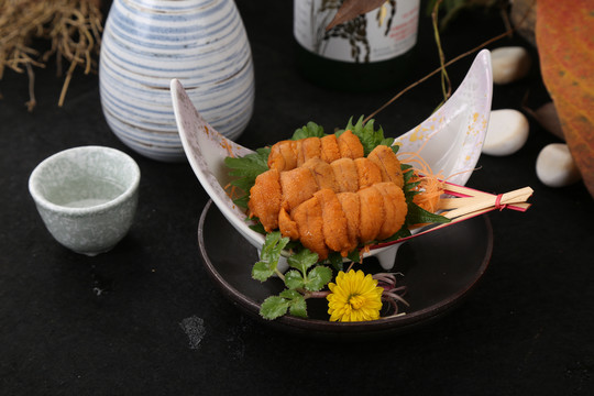 日本海胆刺身