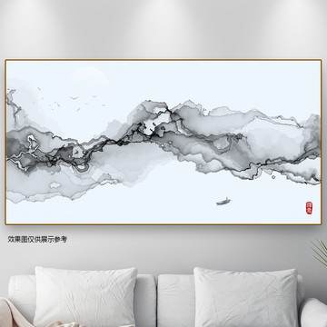 意境水墨山水装饰画