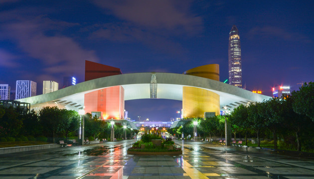 深圳市民中心夜景