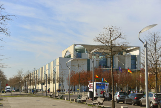 德国柏林的联邦总府建筑外景
