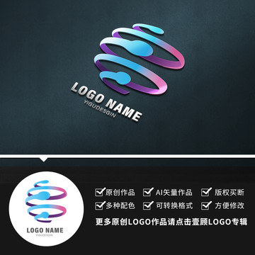 立体环绕耳机LOGO