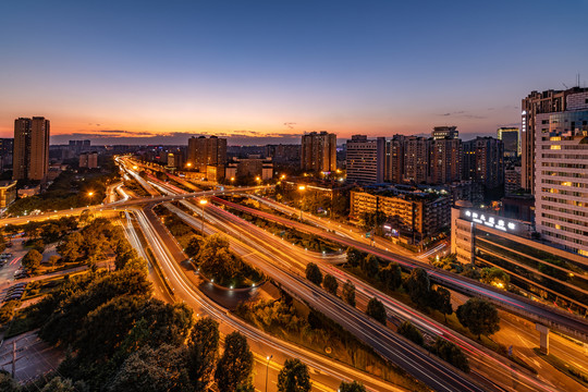 成都二环人南立交夜景