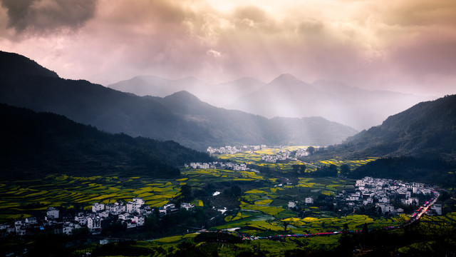 婺源江岭梯田