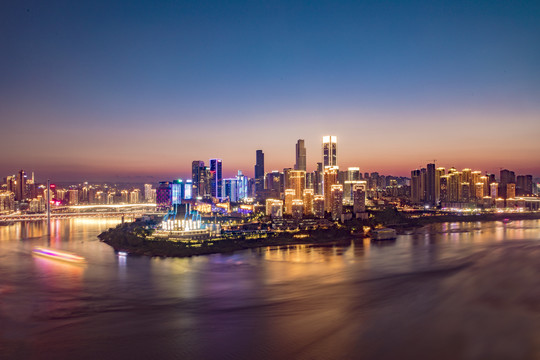 重庆江北嘴夜景