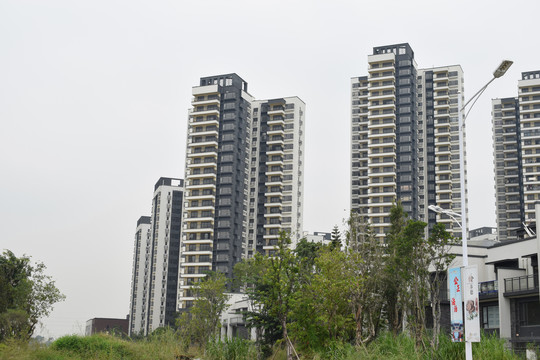 新型楼盘住宅建筑群