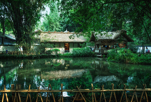 杜甫草堂茅屋景区