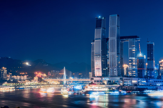 重庆渝中区朝天门码头夜景