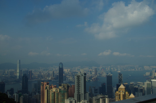 香港太平山上眺望远方