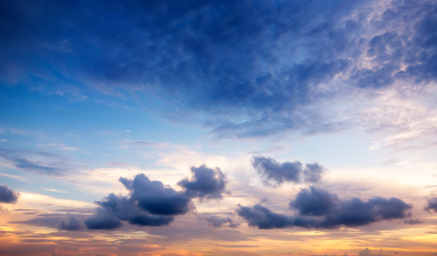 日落天空背景