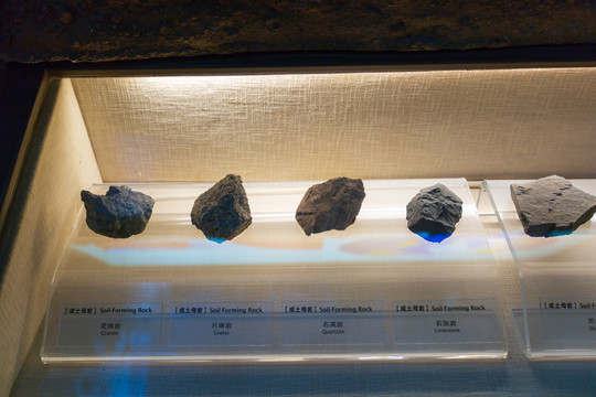 北京中国农业博物馆岩石标本