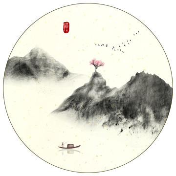 水墨画抽象画