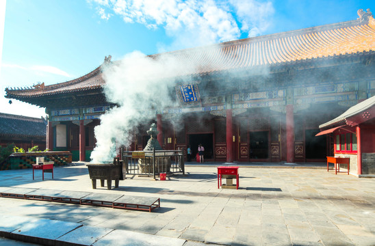 北京雍和宫香火