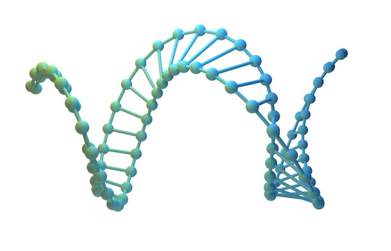 手绘DNA链PSD分层