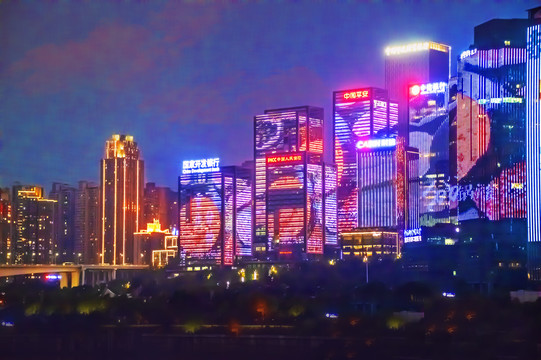重庆渝中半岛夜景2