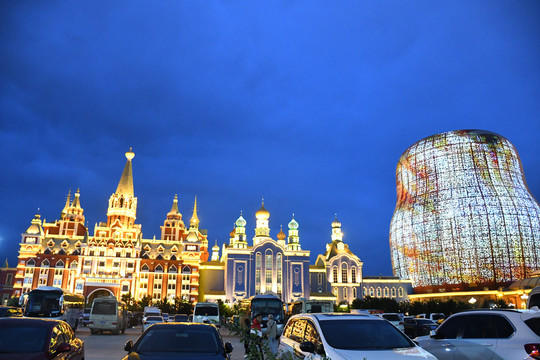 俄罗斯风格建筑套娃广场