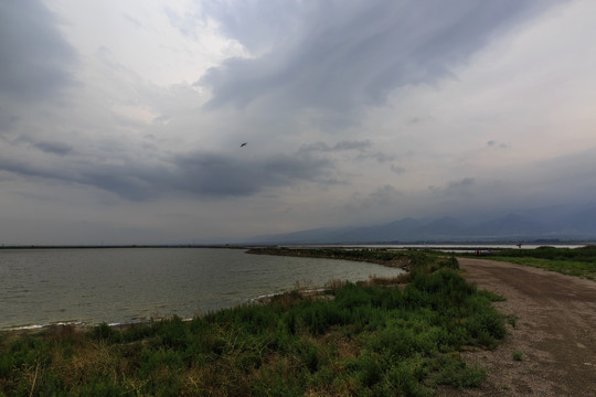 中国山西省运城市中国死海盐湖风