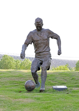 足球雕塑