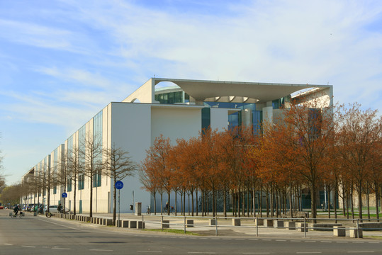 德国柏林的联邦理府主楼建筑外景
