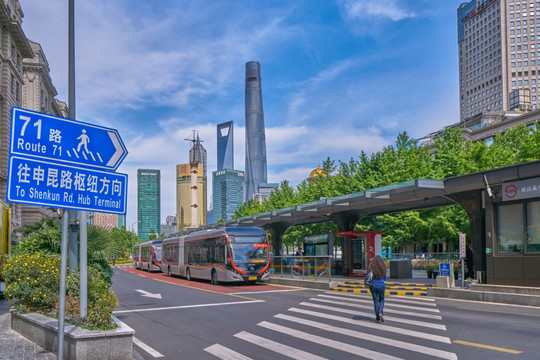 上海公交站台