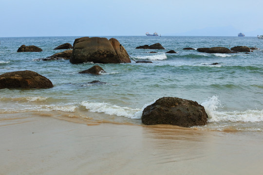 海滩海景大海