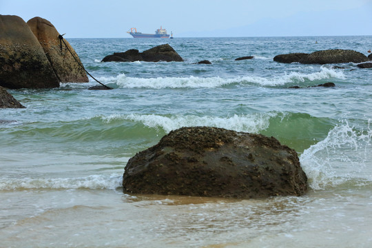 海滩海景大海