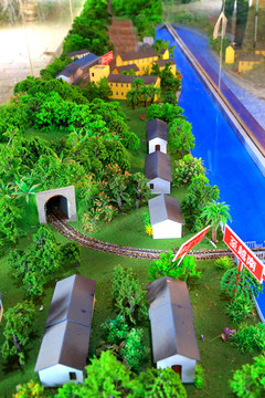 滇越铁路建筑模型