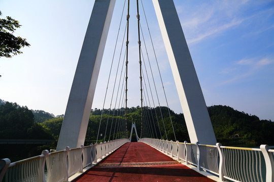 千岛湖环湖自行车骑行赛道悬索桥