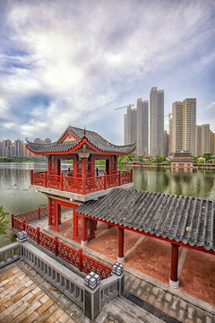 中国广东省惠州市金山湖公园