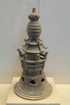 绿釉陶塔金代
