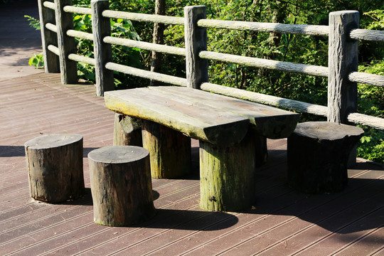 景区休闲桌凳