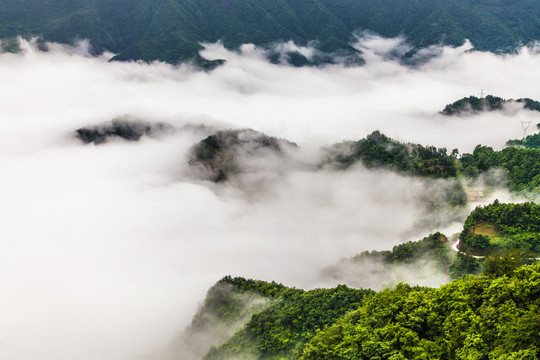 避暑胜地苏马荡云海飘渺