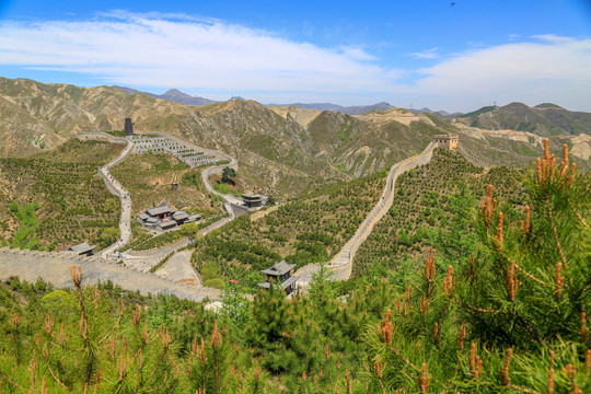 雁门关关城全景