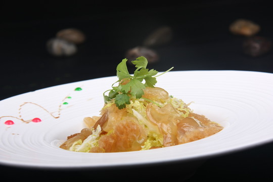 菜心拌蛰头