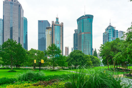 上海中心绿地风景