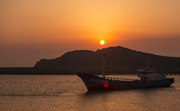 海岛落日