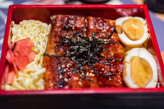 日本料理关东鳗鱼盖饭