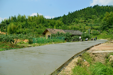 乡村水泥路施工