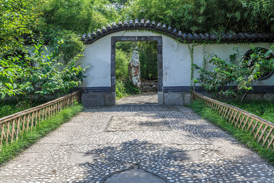 济南大明湖公园园林景观